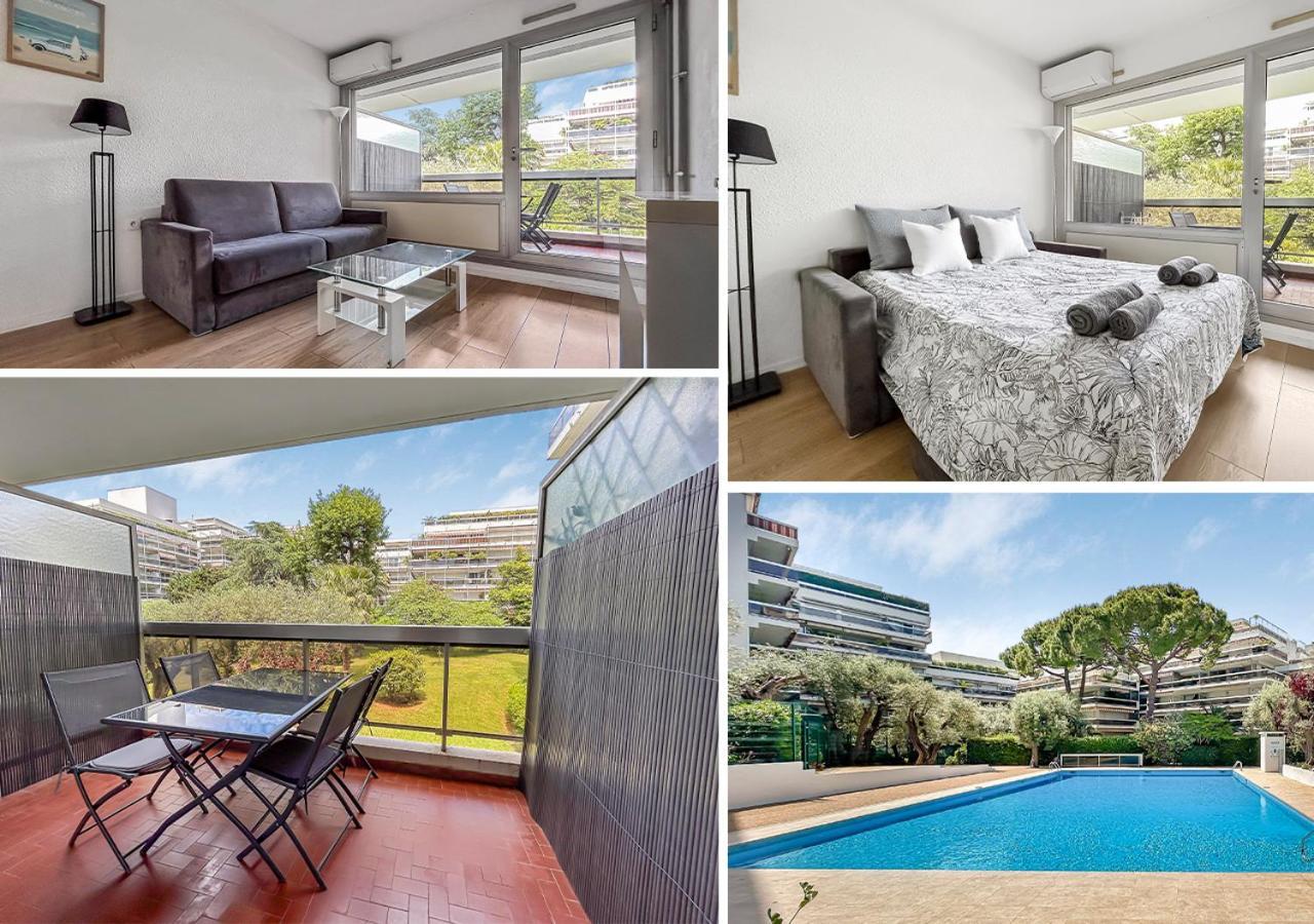 Joli Studio 4Pers Piscine Tout Confort Juan-les-Pins Eksteriør bilde